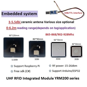 Modulo Lettore di Carte RFID UHF Mini YRM200 Invelion USB/TTL UART 0-6m |   Antenna Ceramica Integrata 3-5.5dBi ISO18000-6C/EPC C1 Access - Product Image 1