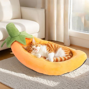 Caseta Ecológica para Mascotas, Perros, Gatos y Animales Pequeños, Gruesa, Cálida, de Invierno, Semicerrada, con Asa de Hoja Verde Súper Suave, 100% - Product Image 6