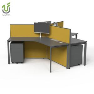 IULTRA V Shape <span class=keywords><strong>Office</strong></span> Workstation 1 2 3 4 6 Seater Persona Escritorio de oficina en casa - Product Image 6