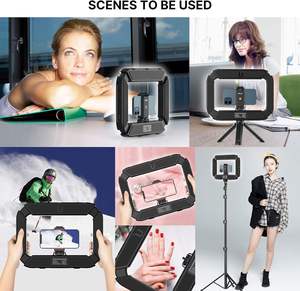 2024 nouveau Filmaking Live Stream YouTube enregistrement vidéo <span class=keywords><strong>téléphone</strong></span> portable stabilisateur <span class=keywords><strong>de</strong></span> poche Smartphone plate-forme vidéo avec <span class=keywords><strong>anneau</strong></span> lumineux - Product Image 3