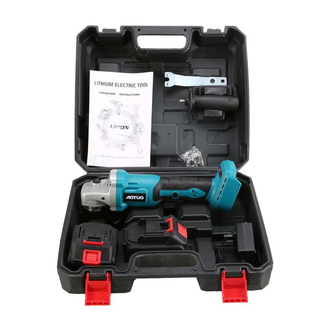 New Industrial Cross-Border Cordless Lithium Battery-Powered Angle Grinder Cutting Polishing Machine Slide Switch Heavy Battery
