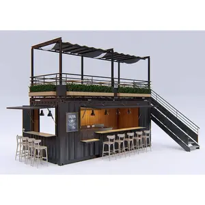 20ft 40ft Container Coffee Shop Bar Fast-Food-Restaurant Convenience Store Kiosk Stand