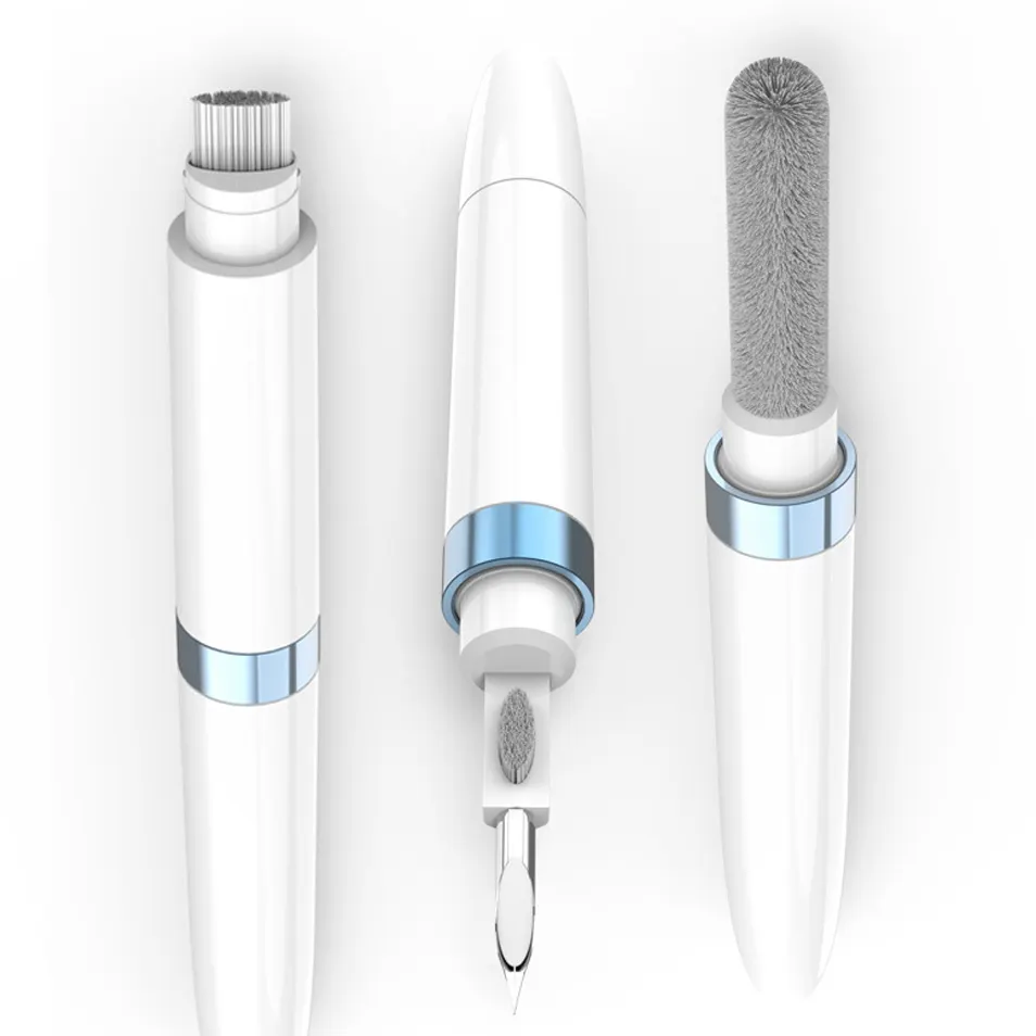 Headphone Earwax Clean Pen Double Head Headset Keyboard Wireless Earbuds Cleaning Pen Brush Tool Kit For Airpods