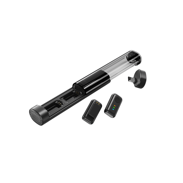 3 1 Multi Form Wireless Condenser Lavalier Mic Type C Charging Stick AI Noise Reduction Live Vlog Interview Portable Microphone