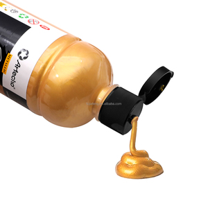 <span class=keywords><strong>Peinture</strong></span> <span class=keywords><strong>Acrylique</strong></span> Artecho de Haute Qualité, Couleur <span class=keywords><strong>Dorée</strong></span> Métallisée, 500 ml, pour Loisirs Créatifs et Usage Professionnel – Fournitures d'Art - Product Image 2