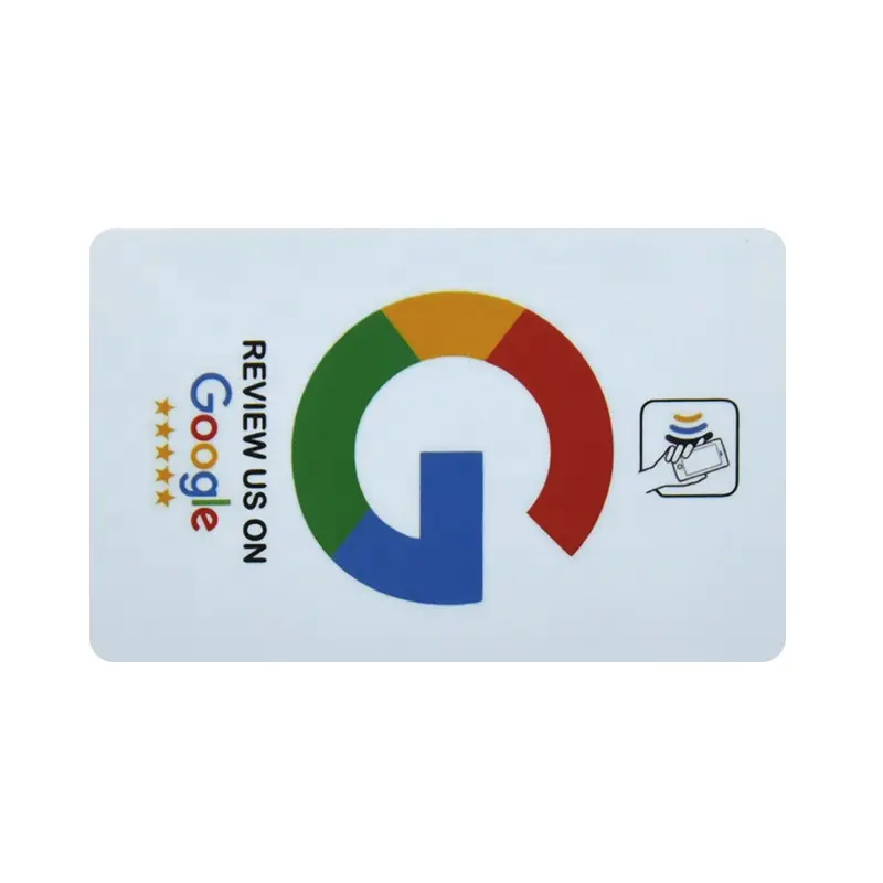 사용자 정의 프로그래밍 가능한 QR 코드 비즈니스 RFID 카드 NFC Google 검토 카드 디지털 명함