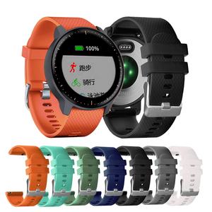 Bracelet en Silicone 20mm Factory-Spot Compatible avec <span class=keywords><strong>Garmin</strong></span> <span class=keywords><strong>Vivoactive3</strong></span>/<span class=keywords><strong>Garmin</strong></span> Venu 2 Plus pour Bracelets de Montre - Product Image 3