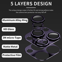 Film de protection pour objectif de téléphone portable BAILI Factory, film de protection pour appareil photo givré, protection d'objectif arrière mate givrée pour Iphone 13/14