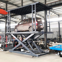 Lève-voiture automatique électrique hydraulique en acier à double pont de 2,8 m de hauteur pour garage souterrain