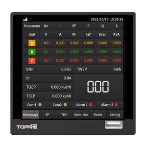 Current Voltage Frequency Power Factor Digital Multifunction Meter with remote monitoring software