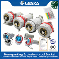 Connecteur circulaire industriel antidéflagrant et sans étincelle certifié Ex, 100A-300A, 4 ou 5 broches, pour applications électriques lourdes et minières