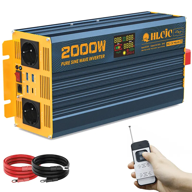 Off Grid 1000w 2000w 3000w 4000w 5000w Power Converter Dc 12v To Ac 110v Pure Sine Wave Inverter In Usa Warehouse