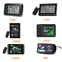 Kit de conversion de vélo électrique 36V 350W avant/arrière avec moteurs à moyeu sans balais et affichage KT
