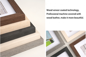 <span class=keywords><strong>Collage</strong></span> en bois rectangle décoratif cadre photo en bois massif enveloppé cadre photo fournisseur prix d'usine - Product Image 5