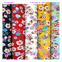 Tela Elástica de Poliéster y Spandex de Alta Calidad, Estampada en 4 Direcciones, Súper Suave, 50D 100D, Tejido para Prendas de Moda