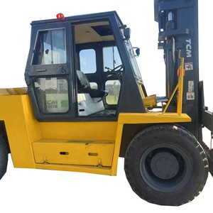 Construcción Buen estado y alto rendimiento Carretilla elevadora diésel usada <span class=keywords><strong>TCM</strong></span> 100 150 <span class=keywords><strong>10T</strong></span> 15t con 4,5 m de altura y 4 ruedas a la venta - Product Image 1