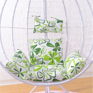 Kursi Ayun Gantung Rotan Bentuk Telur untuk Teras dengan Dudukan Logam - Product Image 6