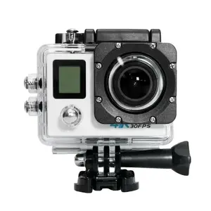 4K الرياضة DV عمل كاميرا مع البعيد التحكم المزدوج شاشة 170 WiFi كاميرا مقاومة للماء