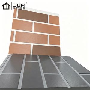 Panneau en Fibro-ciment à Motif Brique 12mm Revêtement Intérieur Extérieur Imperméable Ignifuge Certifié CE pour Projets de Construction - Product Image 1