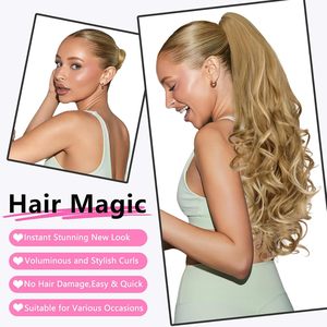 Extensiones <span class=keywords><strong>de</strong></span> Cabello Largas y Onduladas con Clip para Cola <span class=keywords><strong>de</strong></span> Caballo, Extensiones <span class=keywords><strong>de</strong></span> Cabello con Clip para Mujer, Extensiones <span class=keywords><strong>de</strong></span> Cabello con Clip para Cola <span class=keywords><strong>de</strong></span> Caballo con Reflejos - Product Image 2