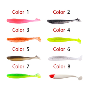 Appât souple en forme de T avec yeux, leurre de pêche, appât artificiel en gel de silice, appât souple pour la pêche, appât souple pour la pêche en mer, appât souple pour la pêche en rivière - Product Image 4