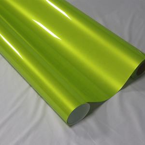 Rouleau de vinyle pour carrosserie de voiture, brillant, liquide, néon, vert fluorescent, jaune, auto-adhésif, <span class=keywords><strong>film</strong></span> de changement de couleur pour carrosserie de voiture - Product Image 5