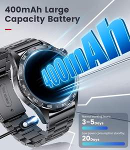 스마트 워치 남성용 (3개 스트랩) 통화 가능 1.43'' AMOLED IP68 방수 110가지 스포츠 모드 피트니스 워치 수면 모니터링 - Product Image 6