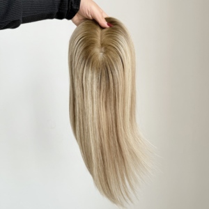 Pelucas de Cabello Natural para Mujer, Mono 5.5*6.5, para Cabello Fino, Color Natural, 130% de Densidad # TLQ - Product Image 3