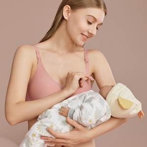 높은 탄성 출산 수유 브래지어 편리한 앞 뒤 버클 브래지어 울트라 소프트 출산 모유 수유 브래지어 - Product Image 2