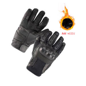 CNGDY alta calidad cuero motocicleta hombres guantes pantalla táctil moto carreras montar guante - Product Image 1