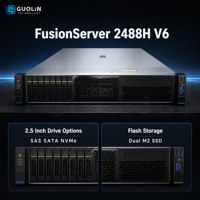 Serveur FusionServer 2488H V6 pour centre de données d'entreprise, avec quatre sockets, montable en rack, pour virtualisation et extension de stockage de base de données