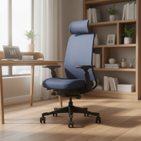 Chaise de bureau ergonomique pivotante en maille pour la maison et le bureau, inclinable, pour le travail, l'ordinateur et le gaming, vente en gros