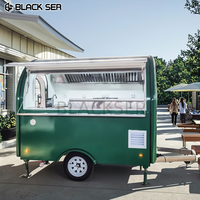 Bon marché, mini remorque mobile de chariot de restauration rapide de crème glacée HotDog de rue, petit camion mobile de nourriture de café à vendre en Europe