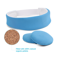 Masque oculaire chaud/froid en coque de noix, compatible micro-ondes, avec deux compresses chauffantes amovibles et indépendantes, réutilisable pour les yeux secs, les sinus, les maux de tête et le stress