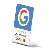 Support de menu NFC GSC vierge en PVC pour avis Google, avec puce NTAG213, étanche, encodage URL NTAG213 215