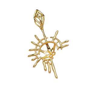 จี้เงินแท้ Apollo S925 แบบเปล่า สำหรับใส่จี้ขนาด 11-12 มม. ลายใยแมงมุม อุปกรณ์ DIY สำหรับทำเครื่องประดับ-JG6101 - Product Image 5