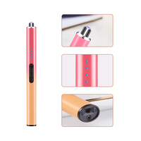 Longue impulsion allumeur cuisine extérieur aromathérapie bougie briquet électronique coupe-vent briquet couleur bonbon nouveauté fête BBQ