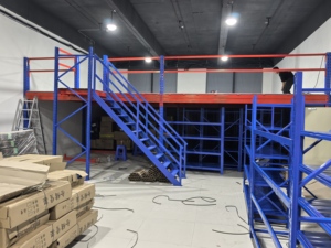 Hệ thống kệ kho hàng tầng nhiều tầng bằng thép chịu lực, có thể điều chỉnh, dạng sàn lửng công nghiệp - Product Image 2