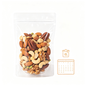 ถุงพลาสติกใสแบบมีซิปล็อค ป้องกันความชื้น ปลอดสาร BPA สำหรับเก็บอาหารแห้ง เช่น ถั่ว - Product Image 2