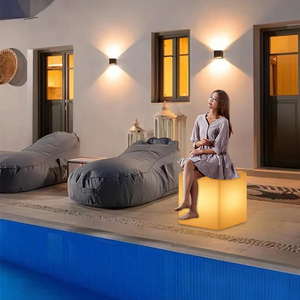 Tùy chỉnh Trắng PE nhựa RGB Color Changing <span class=keywords><strong>Led</strong></span> <span class=keywords><strong>Cube</strong></span> hiển thị cho quảng cáo trong nhà ngoài trời ánh sáng <span class=keywords><strong>Cube</strong></span> với logo với logo - Product Image 6