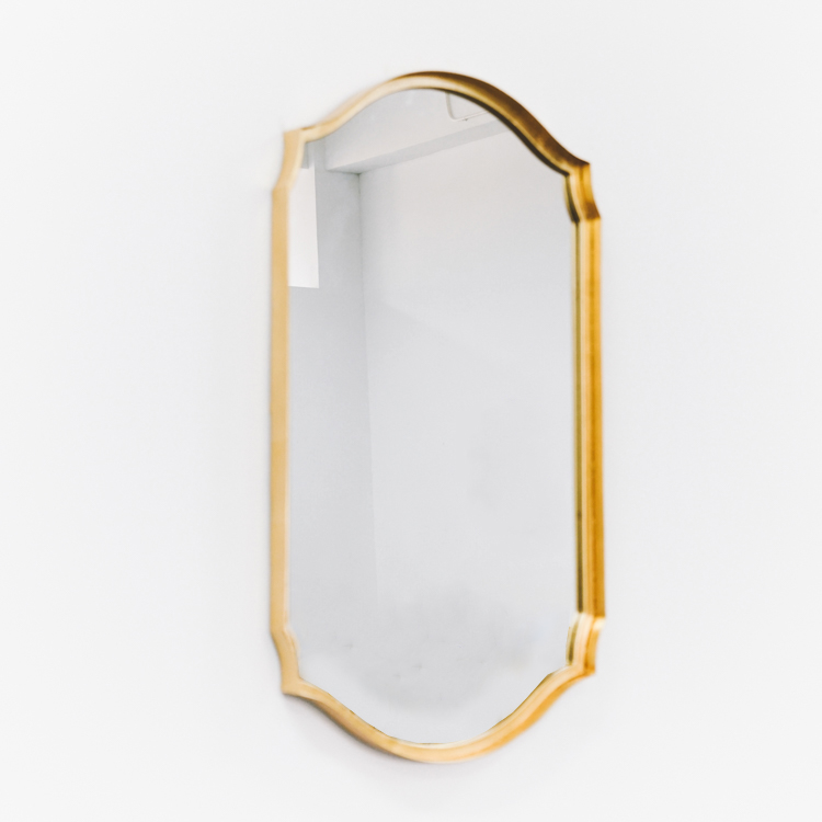 Belleworks оптовая торговля Золотые Большие длинные зеркала для ванной домашний Декор металлическое настенное зеркало для гостиной