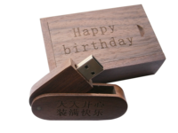 Clé USB en bois écologique, clé USB pivotante en bois naturel pour cadeaux d'entreprise personnalisés, clé USB en bois écologique