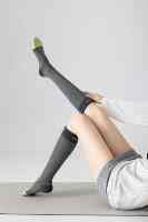 Chaussettes de sport en polyester/nylon écologiques à séchage rapide - Respirantes et anti-humidité