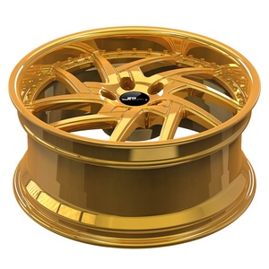 Aftermarket Concave Design <strong>Deep</strong> <strong>Dish</strong> Gold Chrome Wheels <strong>for</strong> <strong>Dodge</strong> <strong>Challenger</strong> Car <strong>Rims</strong> 20 Inch 5x115 Forged Alloy Wheels #JM7242 - Product Image 3