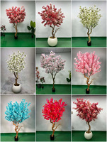 Arbre artificiel de cerisier réaliste de luxe de 2,4 à 3 mètres, grand arbre de sakura pour la décoration de mariages et d'événements prestigieux