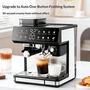 Machine <span class=keywords><strong>à</strong></span> expresso commerciale semi-automatique, extraction chaude et froide, broyeur intégré, chaudière <span class=keywords><strong>à</strong></span> échange thermique, 40 oz, pour <span class=keywords><strong>café</strong></span> - Product Image 1