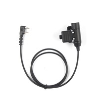 Adaptor Headset PTT ABS U94 Tahan Lama Kompatibilitas Universal Plug-and-Play untuk Radio Ham Baofeng UV5R UV82 BF888S