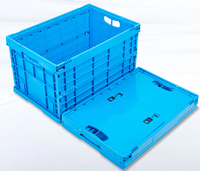 Caisse pliable en gros, transport en plastique, panier pliable en plastique, boîte pliable, caisse pliable
