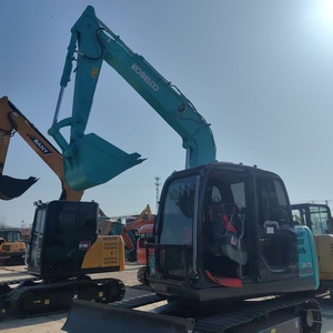 Excavadora de cadenas Kobelco SK75‑8 usada en stock con motor Isuzu, máquina pequeña para construcción - Product Image 1