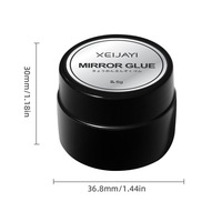 YULI 6g Gel Polish Chrome Effet Métallique Argenté 3D pour Ongles, Séchage Rapide (60s) pour Nail Art Professionnel